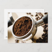 Shot of Espresso Ready to Brew for Cappuccino Briefkaart (Voorkant / Achterkant)