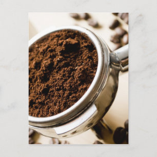 Shot of Espresso Ready to Brew for Cappuccino Briefkaart