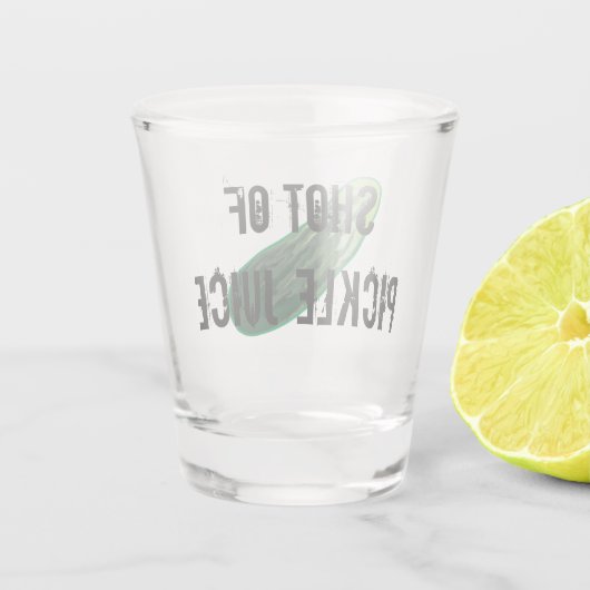 Shot of Pickle Juice Shot Glas (Achterkant)