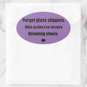 Shot put discus gooien prinses stickers (Tas)