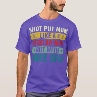 Shot put mam shot put atleet shot putter mam vrouw t-shirt