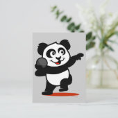 Shot Put Panda Briefkaart (Staand voorkant)