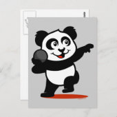 Shot Put Panda Briefkaart (Voorkant / Achterkant)