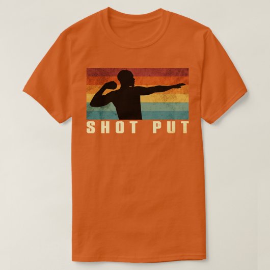 Shot Put Retro 2 T-shirt (Design voorkant)