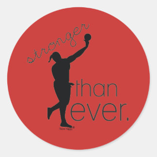 Shot Put Thrower Scrapbook Stickers Gift