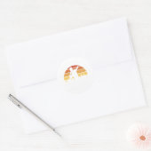 Shot put track en veld gooien ronde sticker (Envelop)