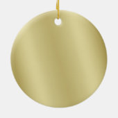Shot Putter Gold Toned Medal Ornament (Achterkant)