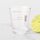 Shot Recipe Black Russian party Shot Glas (Achterkant)