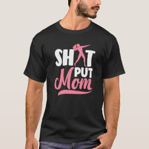 Shot shot-putter-spoor en veldatleten in de steek t-shirt