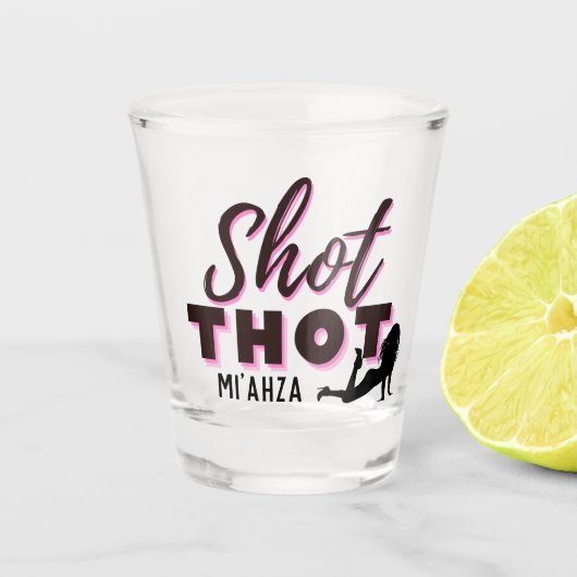 Shot Thot | Financiering | Cheeky Shot Glass Glas (Voorkant)