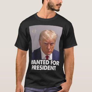 Shot Trump Funny gezocht voor President 2024 T-shirt