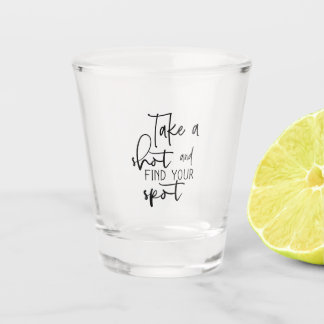 Shotglazen met tekstbijschrift Wijn Glazen
