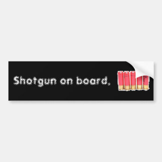 Shotgun aan boord bumpersticker