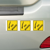 Shotgun aan boord bumpersticker (Op auto)