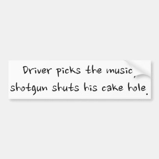 Shotgun Bumpersticker