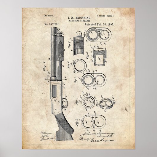 Shotgun-patent Poster (Voorkant)
