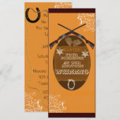 ShotGun Wedding-uitnodiging Kaart (Voorkant / Achterkant)