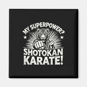 Shotokan Karate Fighter Martial Arts Tijger Funny  Magneet