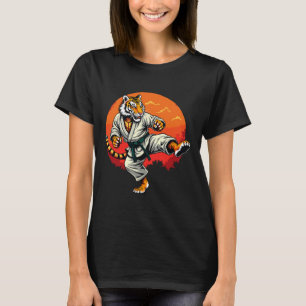 Shotokan Karate Fighter Martial Arts Tijger Funny T-shirt