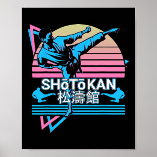 Shotokan Karate Japanse Martial Arts Retro 1 Poster