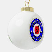 Shotokan Karate Keramische Bal Ornament (Links)