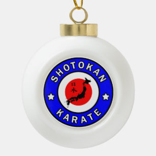 Shotokan Karate Keramische Bal Ornament