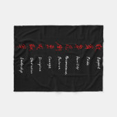 Shotokan Karate Rules Fleece Deken (Voorkant (Horizontaal))