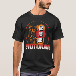 Shotokan Karate Tiger en Japanse Kanji T-shirt