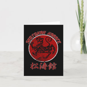 Shotokan Karate Tijger Symbool Martial Arts 1 Kaart