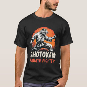 Shotokan Karate Vechters Martial Arts Tijger Grapp T-shirt