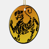 Shotokan Tiger - Gold Keramisch Ornament (Rechts)