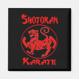 Shotokan Tiger Karate T Shirt Magneet