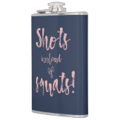 Shots in plaats van Squats Flask Heupfles (Links)
