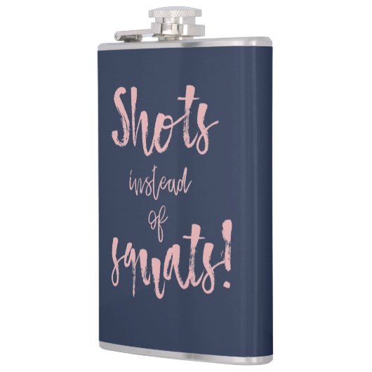Shots in plaats van Squats Flask Heupfles (Links)