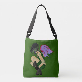 SHOULDER BAG GRUNGE STEAMPUNK GAS MASK ANGEL CROSSBODY TAS