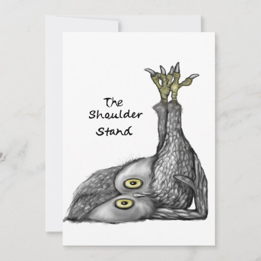 Shoulder Stand Feestdagenkaart (Voorkant)