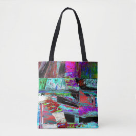 Shoulder Tote – Neon Pulse Draagtas