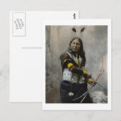 Shout At, Oglala Sioux, 1899 Briefkaart (Voorkant / Achterkant)