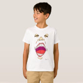 "Shout" Kinderen Basic T-Shirt (Voorkant volledig)