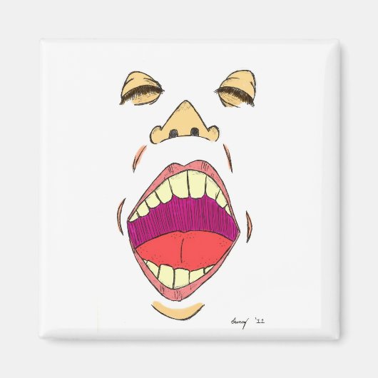 "Shout" Magnet Magneet (Voorkant)