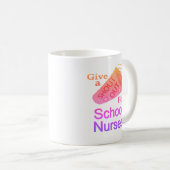 Shout Out for School Nurses Coffee Mug (Devant droit)