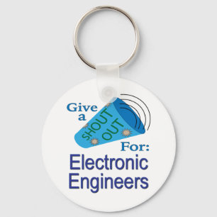 Shout Out voor elektronische ingenieurs Sleutelhanger