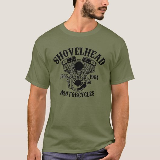 Shovelhead 1966 - 1984 Biker T-shirt (Voorkant)
