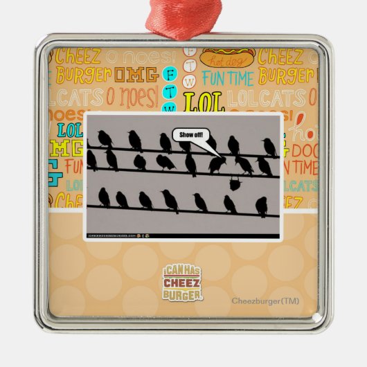 Show af! metalen ornament (Voorkant)