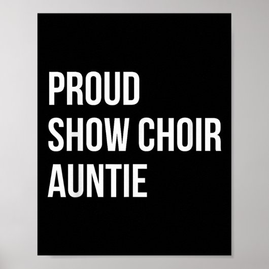 Show Choir Auntie  Poster (Voorkant)