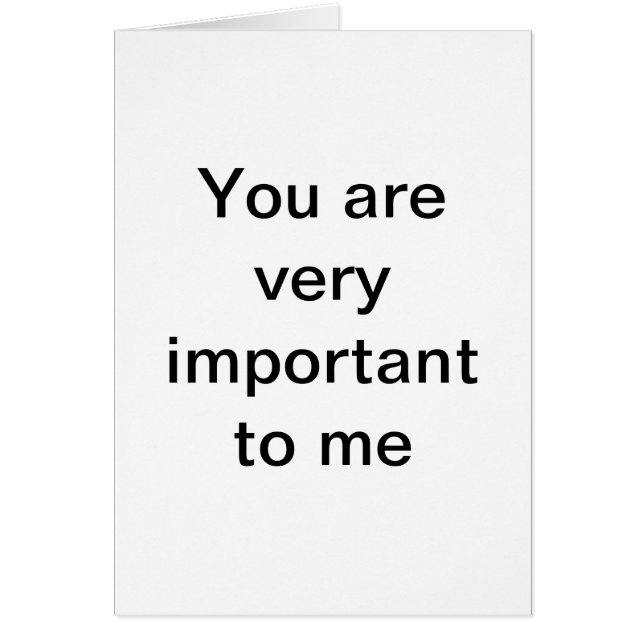 Show dat je belangrijk vindt. (Voorkant)