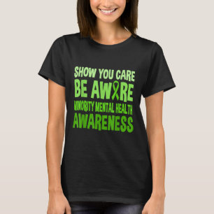 Show dat u zich bewust bent van de Minority Mental T-shirt
