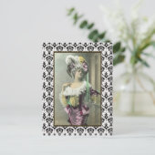 Show Girl Risque French Dancer Briefkaart (Staand voorkant)