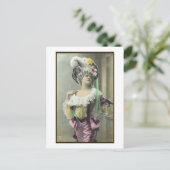 Show Girl Risque French Dancer Briefkaart (Staand voorkant)