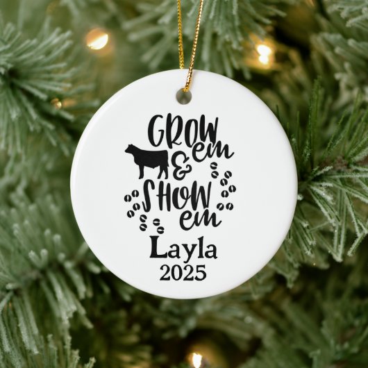 Show Heifer 4H Ornament (Boom)